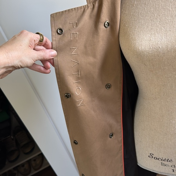 P.E Nation Caribeener Sports Trench Coat Medium EUC Incl Tags - Picture 10 of 11